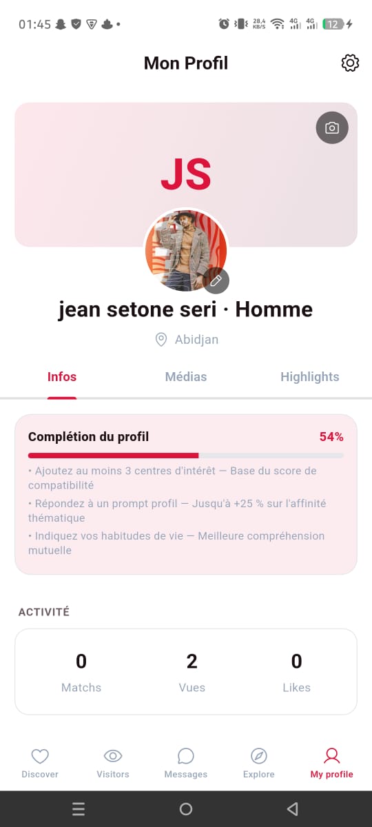 Mon profil — Babi Meet